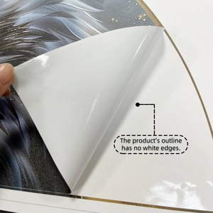 Detailed macro view showing the eagle wall sticker texture with no white edges design