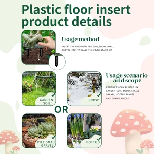 Detailed usage guide of PVC butterfly fairy garden stakes in soil, snow and gravel paths