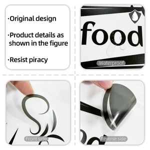 Etichette alimentari impermeabili per cucina con design adesivo trasparente di qualità