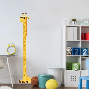 Giraffe Kinder Messleiste für die Wand im Kinderzimmer mit Skala von 20cm bis 160cm