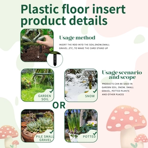 Étiquettes de jardin pour sol et neige avec piquet de déesse verte décorative