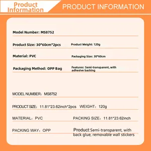Detailed specifications for lavender girl butterfly PVC wall decals 30x60cm
