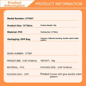 Spécifications des autocollants PVC CT7057 avec motifs chats et chiens pour fenêtres