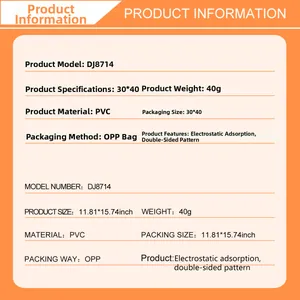 Detailed specifications of double-sided autumn maple leaf static window decals
