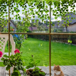 Autocollant Mural Feuilles Vertes Lierre Vigne PVC Amovible Fenêtre Décalcomanie Salon Chambre Enfant Décor Nature