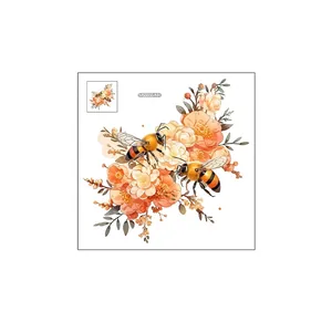 Tabella delle taglie dettagliata con dimensioni 30x30cm per adesivi da parete fiori