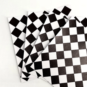 Detail of waterproof checkered tile stickers with a non-slip matte textured surface