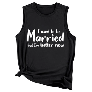 Detail of black muscle tee with white print and stylish knot design at the bottom hem