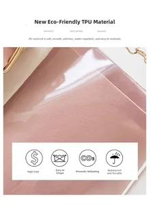 Close-up of waterproof pink TPU material with soft texture and anti-yellowing feature