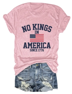 T-shirt rose imprimé et short en jean déchiré pour femmes, style décontracté d'été