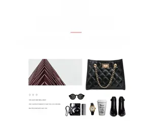 Detailed close-up of quilted pattern and gold chain strap on black bucket bag