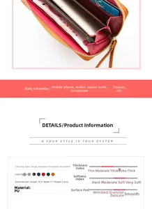 Internal details of a crocodile pattern zipper wallet showing its large capacity and size