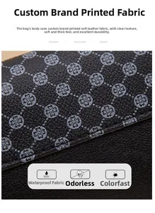 Detailed view of waterproof floral print faux leather with soft, thick texture