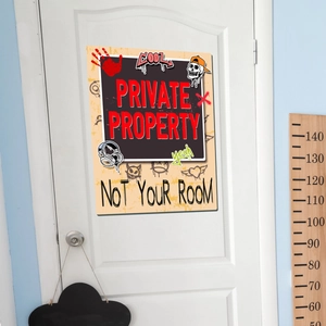 Private Property Not Your Room street style wall sticker for bedroom door decor