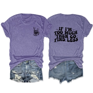 Flat lay of purple heather tee with Sassy Mom print and denim shorts for summer outfits