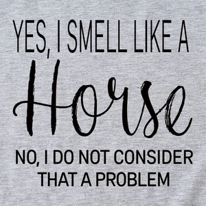 Dames Casual Katoenmix T-Shirt Humoristische Paarden Slogan Print Ronde Hals Korte Mouw Top Streetwear Zomer Kleding
