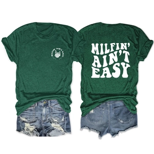 Detailed front and back view of dark green t-shirt with skeleton hand graphics