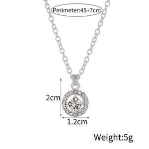 Macro view of silver necklace showing precise dimensions 2cm x 1.2cm and length 45+7cm