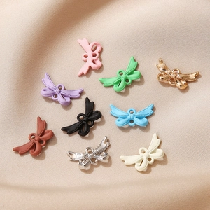 Bowknot Charms Alloy Pendants DIY Jewelry Making Craft Supplies Colorful Electroplated Lacquer Accessories