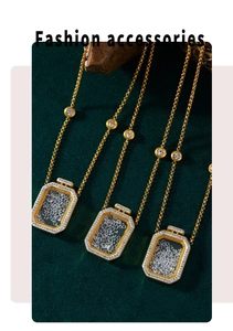 Macro view of gold perfume bottle pendant with shimmering rhinestones on velvet background