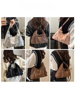 Multi-color bow-knot backpack set showing convertible shoulder straps and spacious design