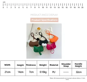 Tableau détaillé des tailles pour sac bandoulière rétro en similicuir avec motif en V