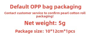 Luminous wall sticker packaging details showing OPP bag options and 10x12cm size specs