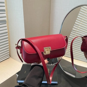Damen Vintage PU Leder Achseltasche Minimalistisch Einfarbig Kleine Quadratische Umhängetasche Mit Metallschloss Gold