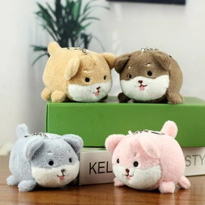 Cute Shiba Inu Plush Keychain Soft Stuffed Animal Dog Doll Bag Pendant Charm Gift For Women Teens Keychain Accessory