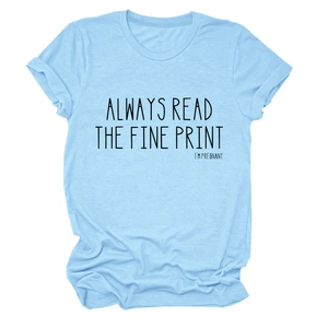 T-shirt de maternité bleu clair à col rond avec slogan humoristique imprimé
