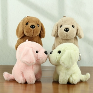 Simpatico Portachiavi in Peluche a Forma di Cucciolo di Cane Morbido Animale di Peluche Ciondolo per Borsa Regalo per Bambini Ragazze Donne Festa Compleanno