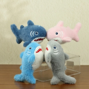 Simpatico Portachiavi In Peluche A Forma Di Squalo Ciondolo Per Borsa Animale Cartone Animato Per Zaino Regalo Decorativo