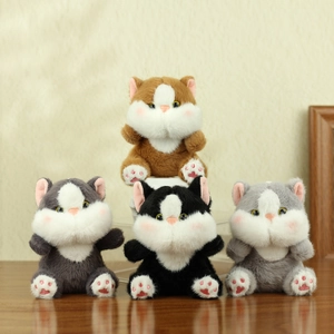 Kawaii Cat Plush Keychain Pendant Soft Stuffed Animal Doll Bag Charm Cute Kitten Toy Gift For Women Girls
