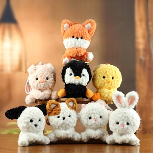 Schattig Dier Pluche Hanger Vos Pinguïn Varken Eend Zacht Knuffel Tas Charme Sleutelhanger Cadeau Verjaardag Meisjes