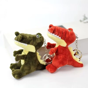 Portachiavi coccodrillo di peluche con tessuto morbido per borse e auto da regalo