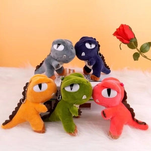 Cute Dinosaur Plush Keychain Pendant Soft Short Plush Stuffed Animal Doll Schoolbag Decor Accessory For Teens Kids