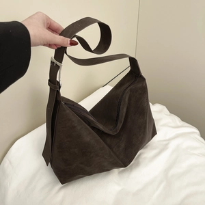 Grand Sac Hobo Femmes Similicuir Daim Mat Rétro Sac À Épaule Avec Bandoulière Large Réglable Cabas Décontracté