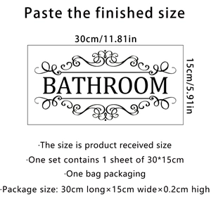Détail du sticker mural de salle de bain avec dimensions et motifs élégants