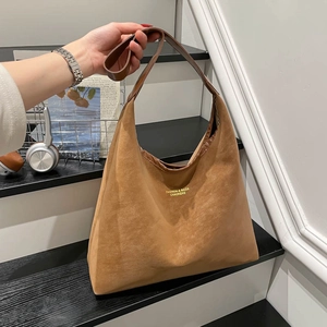 Sac Hobo Minimaliste en Cuir PU Grande Capacité Ensemble de Sac à Bandoulière de Banlieue Pour Femmes Mode Tote Sac Deux Pièces