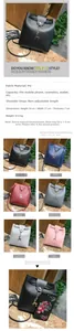 Detailed view of women's mini bucket bag with gold chain and cute deer pendant ornament