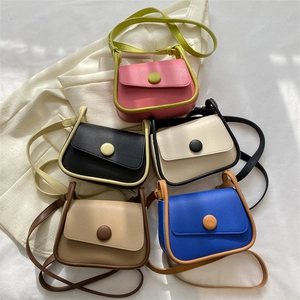 Retro colorblock saddle shoulder bags in five stylish color combinations for women