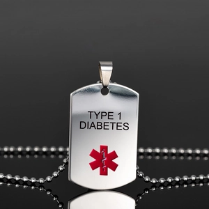 Medizinische Notfall ID Halskette Edelstahl Dog Tag Notfall Gesundheitsidentifikation Anhänger Schmuck Für Herren Damen