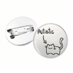 Spilla In Smalto Lega Di Zinco Cartone Animato Dinosauro Gatto Distintivo Divertente Motivazionale Tondo Gioielli Bambini