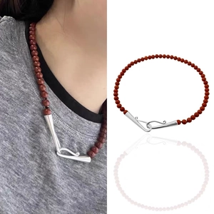 Collier Künstliche Perles Fait Main Pierre Naturelle Lapis Lazuli Onyx Künstliche Perle Bijoux Élégants Minimalistes Pour Femmes Fermoir Crochet Doré