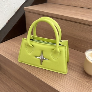 Sac À Main Femme Cuir PU Décoration Étoile Métal Sac À Bandoulière Style Y2K Mode Quotidienne