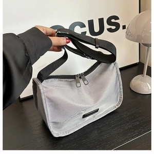 Minimalist Waterproof Nylon Crossbody Bag For Women Large Capacity Lightweight Versatile Wide Strap Shoulder Handbag