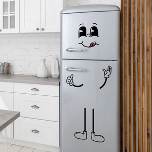 Funny cartoon expression wall stickers for refrigerator decoration with cute hand gestures