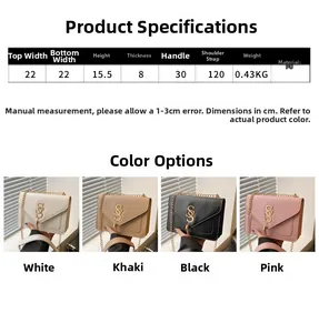 Detail view of stylish crossbody bags with gold S-buckle, tassels and chain straps