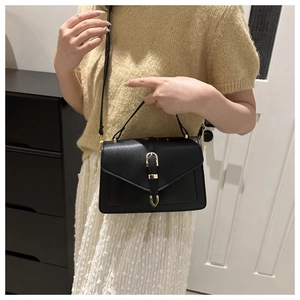 Sac À Épaule Femme Cuir PU Rabat Fermoir Magnétique Poignée Bandoulière Mode Simple Femmes Navette Sac Carré