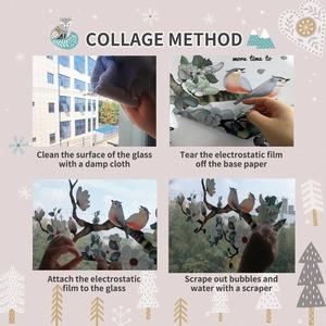 Step-by-step installation guide for Easter gnome static cling window stickers